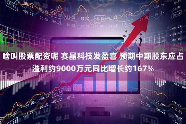 啥叫股票配资呢 赛晶科技发盈喜 预期中期股东应占溢利约9000万元同比增长约167%