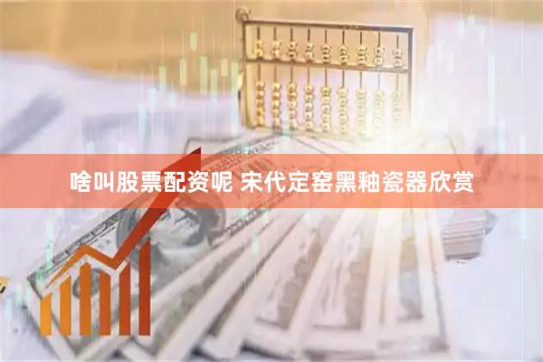 啥叫股票配资呢 宋代定窑黑釉瓷器欣赏